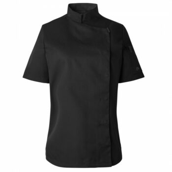 veste de cuisine SHADE-FEMME-MANCHE-COURTE-NOIR