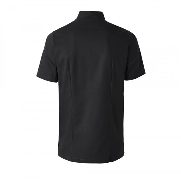 veste de cuisine SHADE-FEMME-MANCHE-COURTE-noir-dos