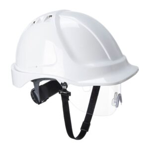 casque de sécurité ventilé avec visière rétractable
