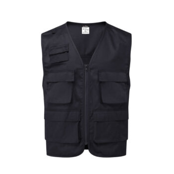 gilet de travail multipoches noir